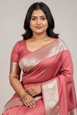 Silk Saree In Pink 600686 02