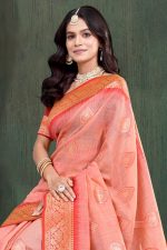 Silk Saree In Purple 600562 02