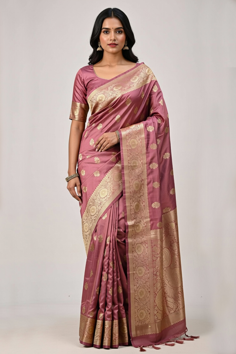Silk Saree In Purple 600679 01 Silk Saree In Purple 600679 01