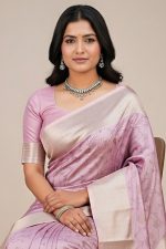 Silk Saree In Purple 600682 02