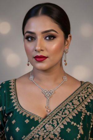 Tradition CZ Necklaces Set In White 1402 New