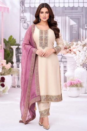 Anarkali Salwar Suit In Beige 202247 01