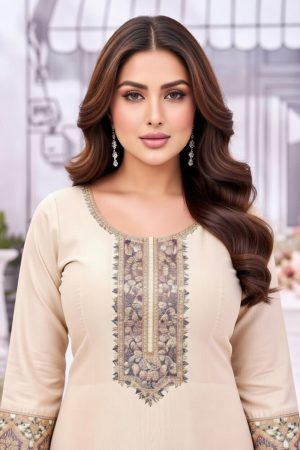 Anarkali Salwar Suit In Beige 202247 02