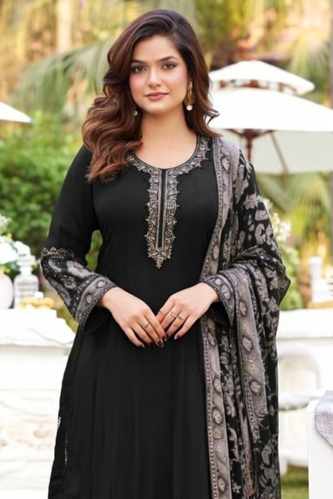 Anarkali Salwar Suit In Black 202276 02