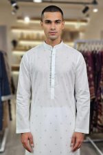 Cotton Punjabi In White 550008 02