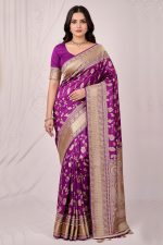 Designer Silk Saree In Purple 600714 01