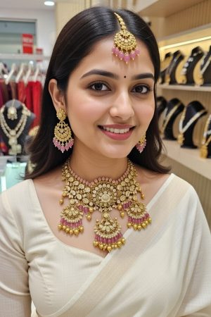 Necklace Set In Pink 2720