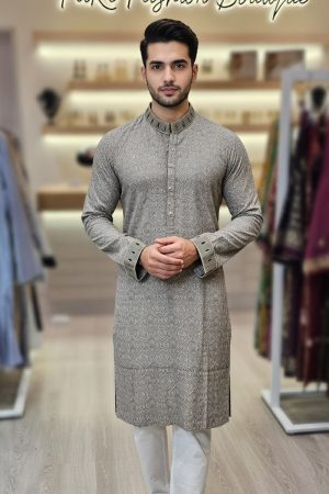 Sorta Sherwani In Gray 550067 01