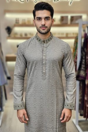Sorta Sherwani In Gray 550067 02