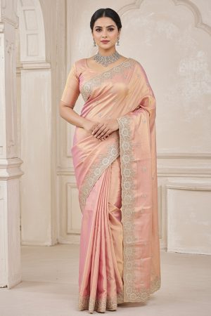 Designer Silk Saree In Pink 600718 01
