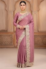 Designer Silk Saree In Pink 600729 01