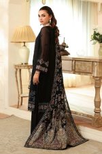 Ramsha Embroidered Chiffon Salwar Suit In Black 202374 03