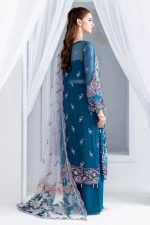 Ramsha Embroidered Chiffon Salwar Suit In Blue 202364 03