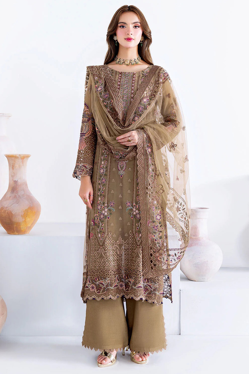 Ramsha Embroidered Chiffon Salwar Suit In Brown 202372 01 Ramsha Embroidered Chiffon Salwar Suit In Brown 202372 01