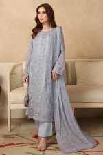 Ramsha Embroidered Chiffon Salwar Suit In Gray 202388 01
