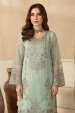 Ramsha Embroidered Chiffon Salwar Suit In Green 202385 02