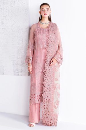 Ramsha Embroidered Chiffon Salwar Suit In Pink 202365 01