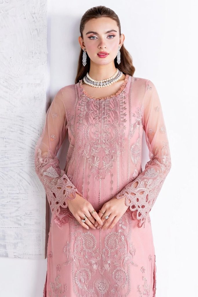 Ramsha Embroidered Chiffon Salwar Suit In Pink 202365 02
