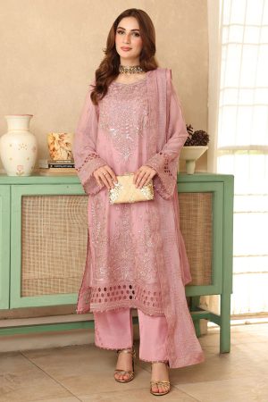 Ramsha Embroidered Chiffon Salwar Suit In Pink 202381 01