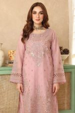 Ramsha Embroidered Chiffon Salwar Suit In Pink 202381 02