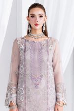 Ramsha Embroidered Chiffon Salwar Suit In Purple 202371 02