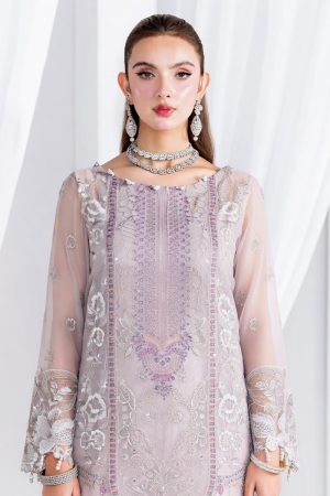 Ramsha Embroidered Chiffon Salwar Suit In Purple 202371 02