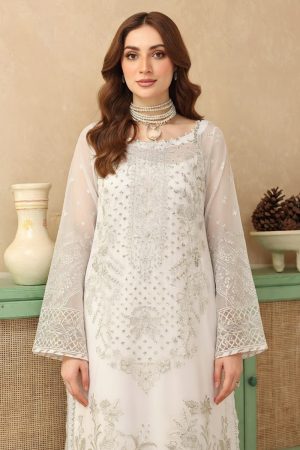 Ramsha Embroidered Chiffon Salwar Suit In White 202383 02