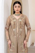 Ramsha Wedding Embroidered Salwar Suit In Beige 202396 02