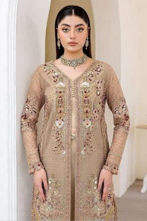 Ramsha Wedding Embroidered Salwar Suit In Beige 202396 02