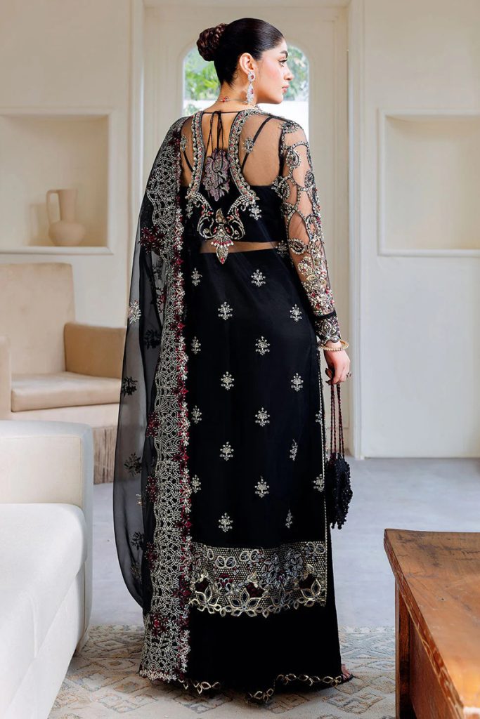 Ramsha Wedding Embroidered Salwar Suit In Black 202391 03