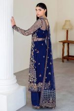 Ramsha Wedding Embroidered Salwar Suit In Blue 202395 03