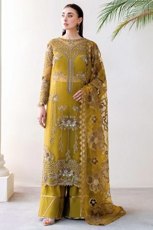 Ramsha Wedding Embroidered Salwar Suit In Golden 202394 01