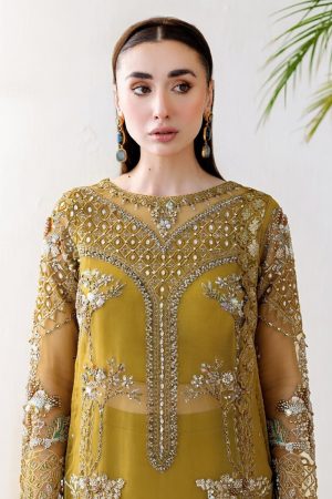 Ramsha Wedding Embroidered Salwar Suit In Golden 202394 02
