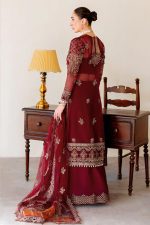 Ramsha Wedding Embroidered Salwar Suit In Maroon 202392 03