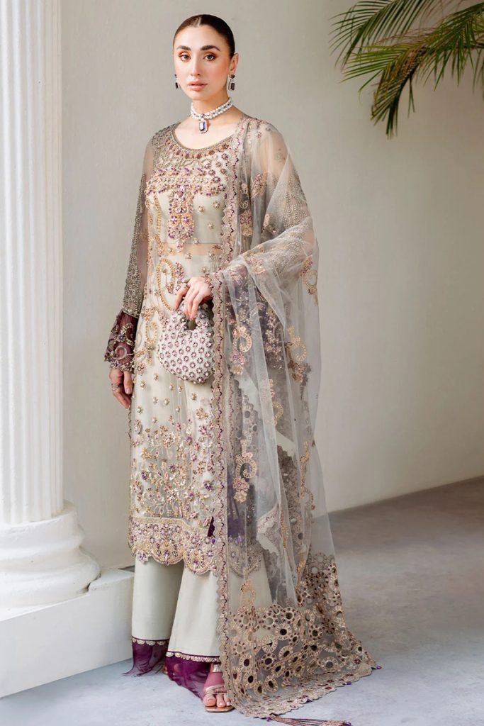 Ramsha Wedding Embroidered Salwar Suit In Pink 202390 01