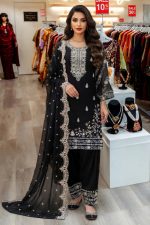Farshi Plazzo Salwar Suit In Black 202397 01