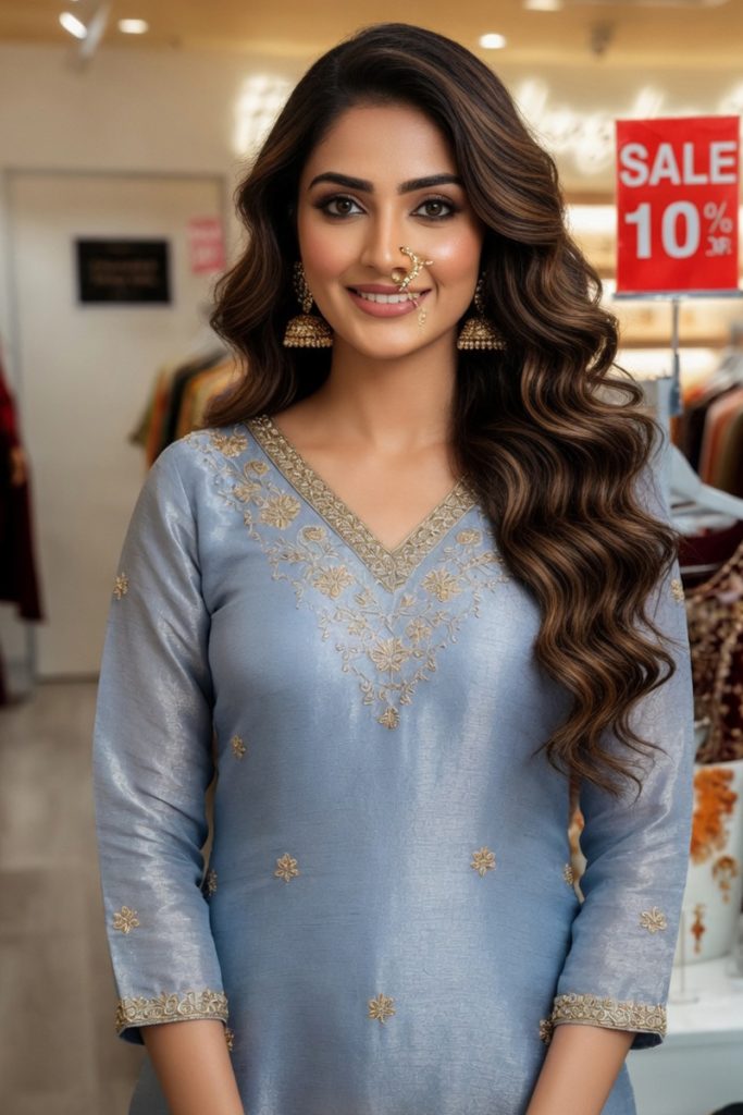 Straight Garara Salwar Suit In Purple 202422 02