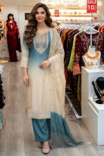 Straight Plazzo Salwar Suit In Blue 202407 01