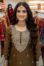 Straight Plazzo Salwar Suit In Coffee 202399 02