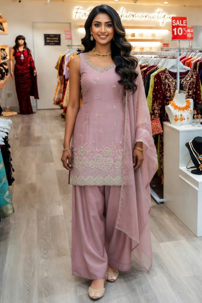 Straight Plazzo Salwar Suit In Purple 202435 01