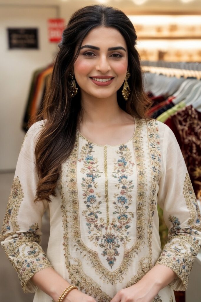 Straight Garara Salwar Suit In White 202501 02