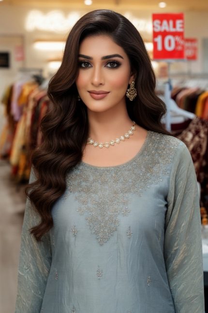 Straight Plazzo Salwar Suit In Green 202448 02