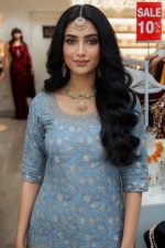 Straight Plazzo Salwar Suit In Sky Blue 202473 02